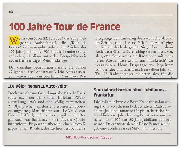Cover of 100 Jahre Tour de France